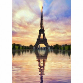 Eiffel-torony pasztell színekben kreatív gyémántkirakó készlet