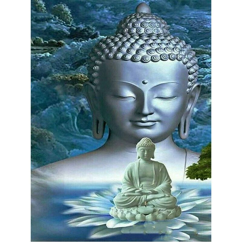Buddha kék színvilág kreatív gyémántkirakó készlet