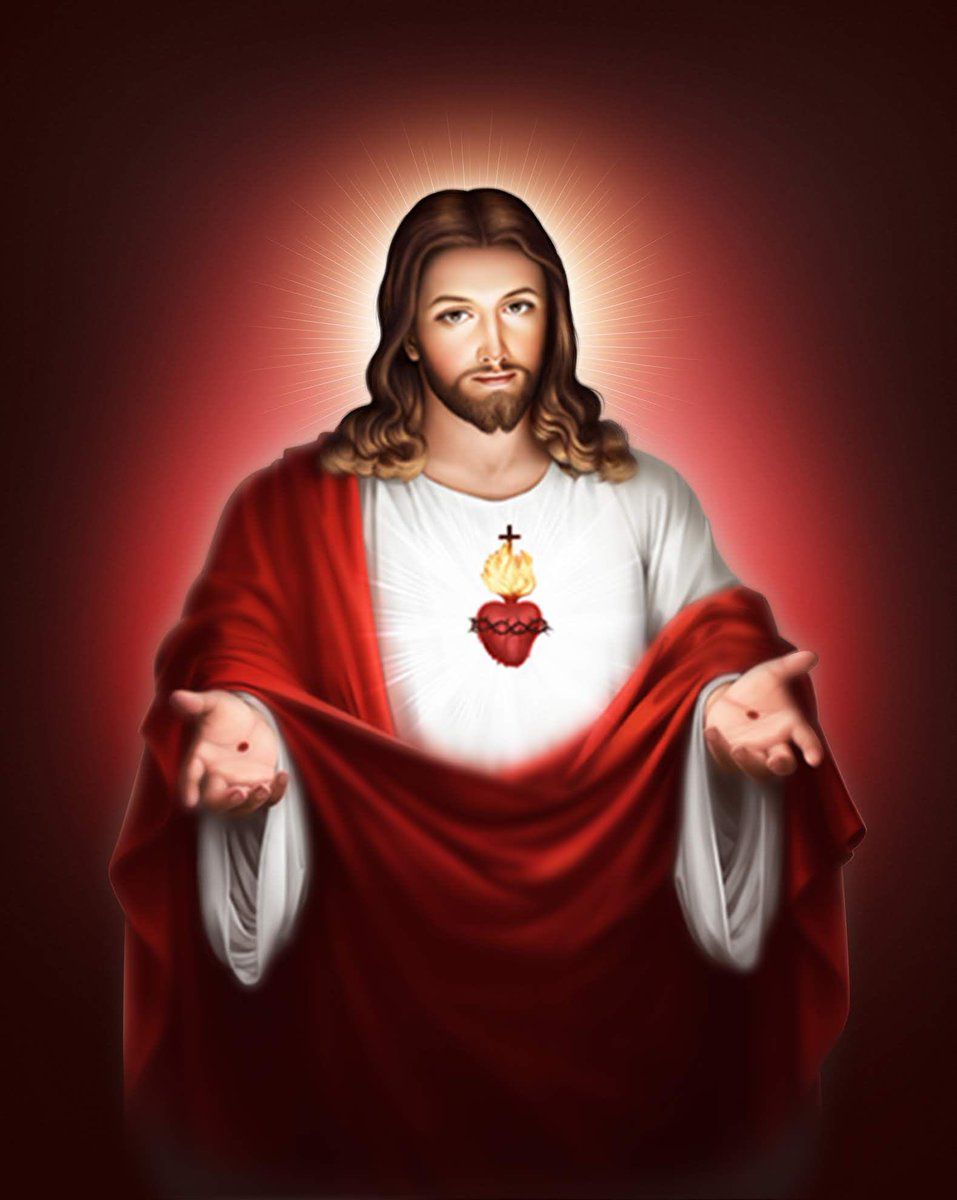 Jézus vörös színárnyalatú ábrázolásban kreatív gyémánt kirakó készlet