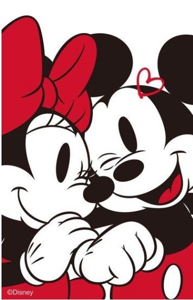 Piros szerelmes Mickey és Minnie egér kreatív gyémánt kirakó készlet